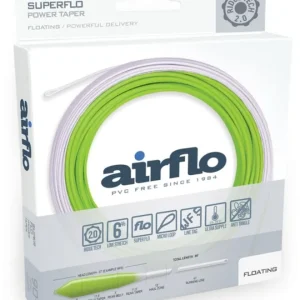 Airflo Superflo Power Taper Trout & Streamer chartreuse white- # 5