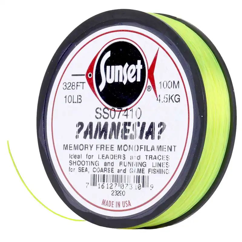 Amnesia Shooting & Euro Nymph Mono Line Memory Free Fluo Green-                                                                                                                                                                                                                        10 lbs