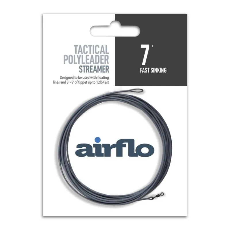 Airflo Tactical Polyleader - Streamer Fast Sink 7 ft Clear-