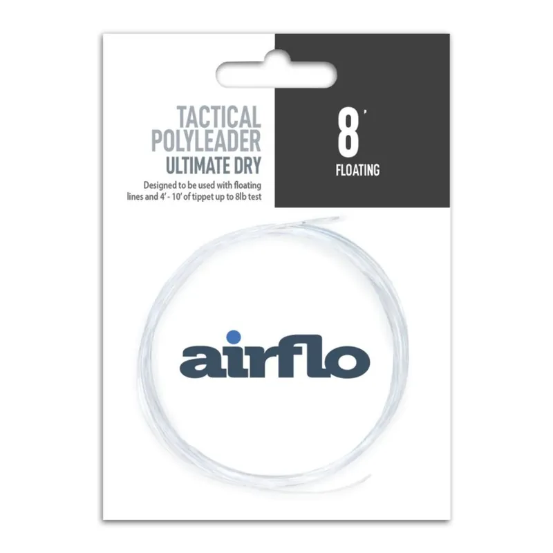 Airflo Tactical Polyleader - Ultimate Dryfly 8' Grey Floating-