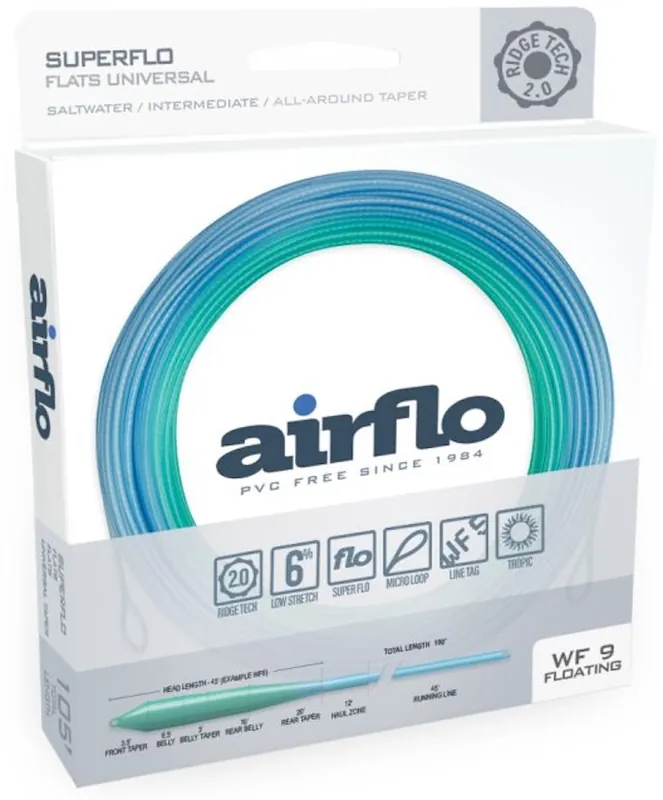 Airflo Superflo Max Ridge 2.0 Flats Universal Intermediate Fliegenschnur- # 11