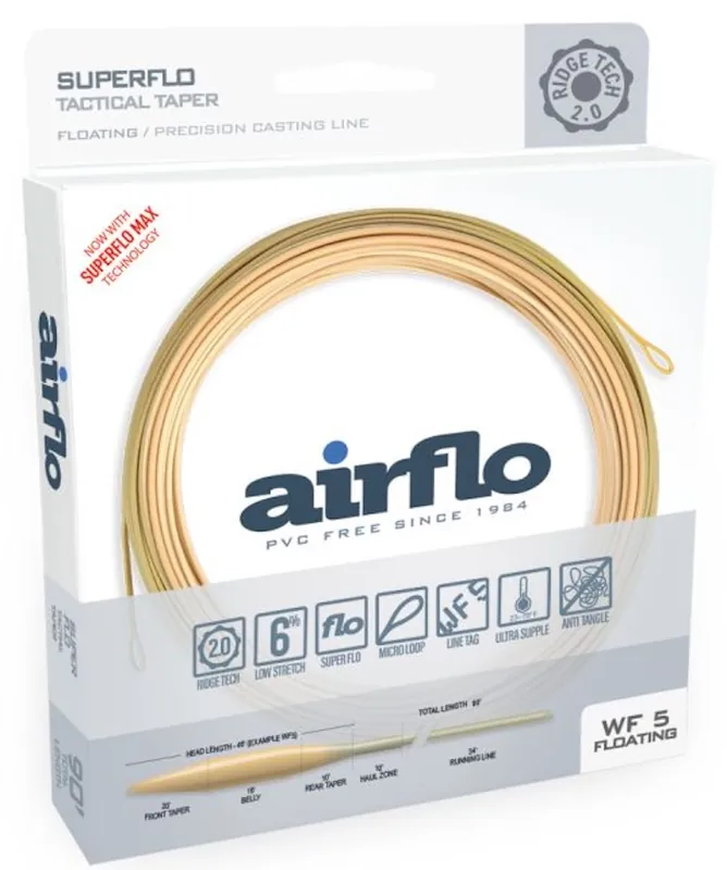 Airflo Superflo Max Ridge 2.0 Tactical Taper Fliegenschnur- # 5