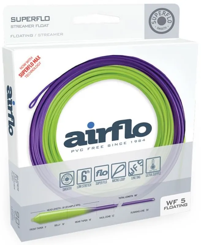 Airflo Superflo Max Streamer Floating Fliegenschnur- # 5