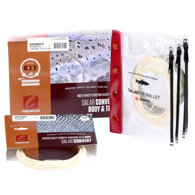 Frödin Salar Convert Singlehand Short Spey Shooting Head Floating Kit with 3 Tips-                                                                                                                                                                                                                        # 6/7