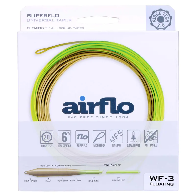 Airflo Freshwater Superflo Ridge 2.0 WF Universal Taper Fliegenschnur- # 3