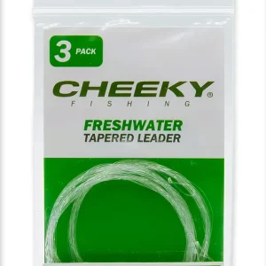 Cheeky Freshwater 9 ft Tapered Leader 3pc Pack Fliegenfischervorfach- 0,127 mm - 6X