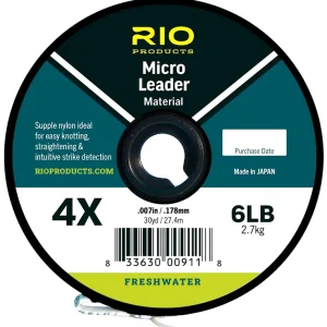 Rio Euro Nymph Micro Leader Material Pink Vorfachmaterial- 3 X - 0,203 mm