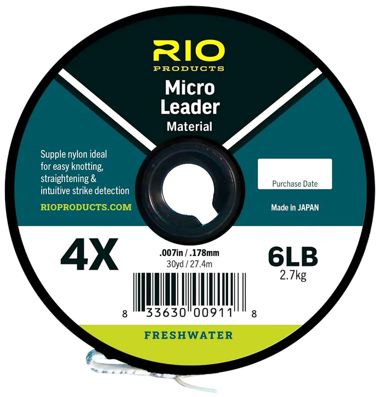 Rio Euro Nymph Micro Leader Material Pink Vorfachmaterial- 3 X - 0,203 mm