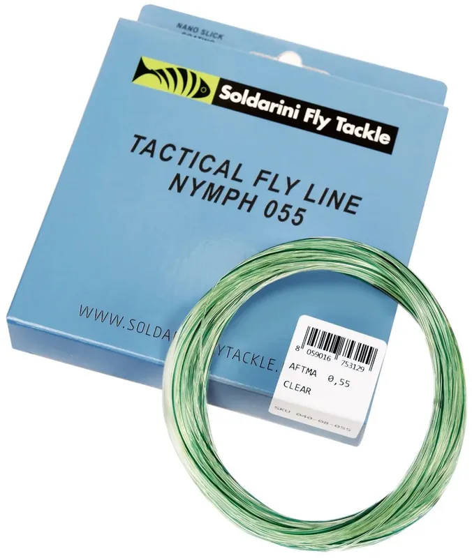 Soldarini Tactical Euronymph Fly Line Presentation Mono Core clear camou-