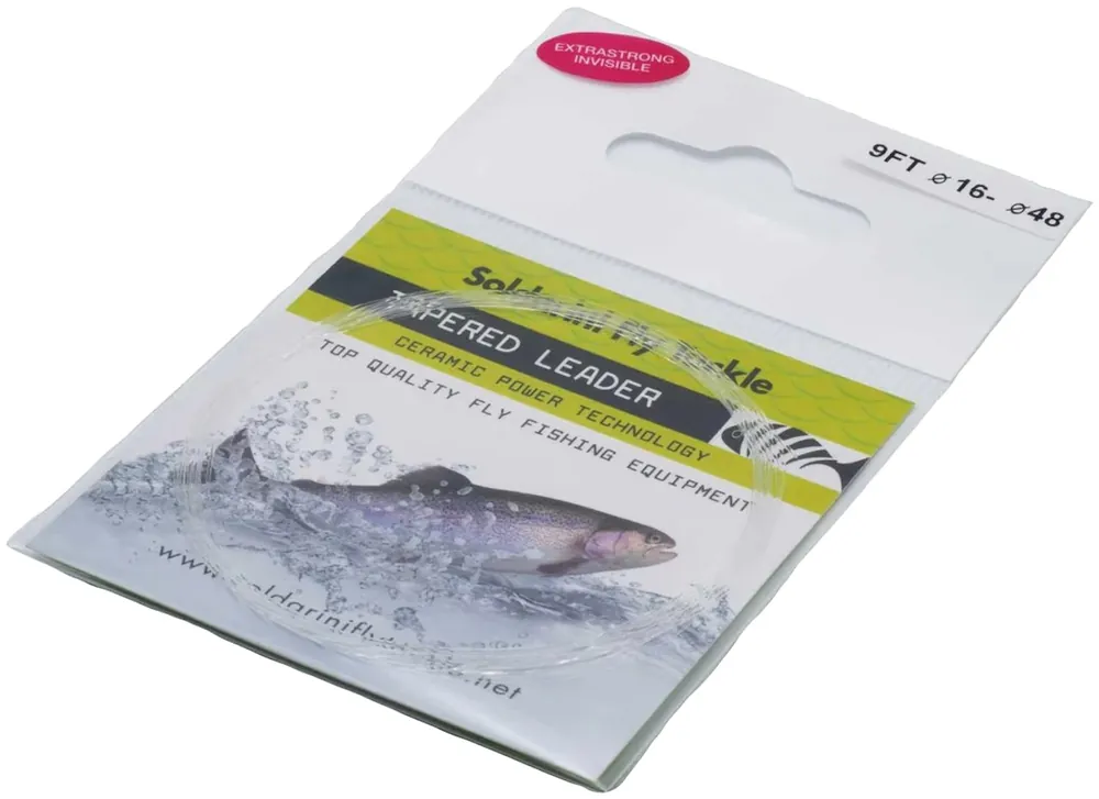 Soldarini Tapered Leader 9 ft Vorfach clear- 0,12 mm
