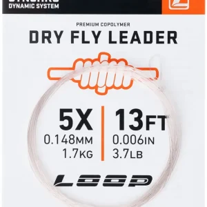 Loop Synchro 13 ft Dryfly Nylon Leader Vorfach-                                                                                                                                                                                                                        3 X - 0,205 mm
