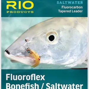 Rio Fluoroflex Saltwater 9 ft Tapered Fluorocarbon Leader Vorfach- 8 lbs - 0,235 mm