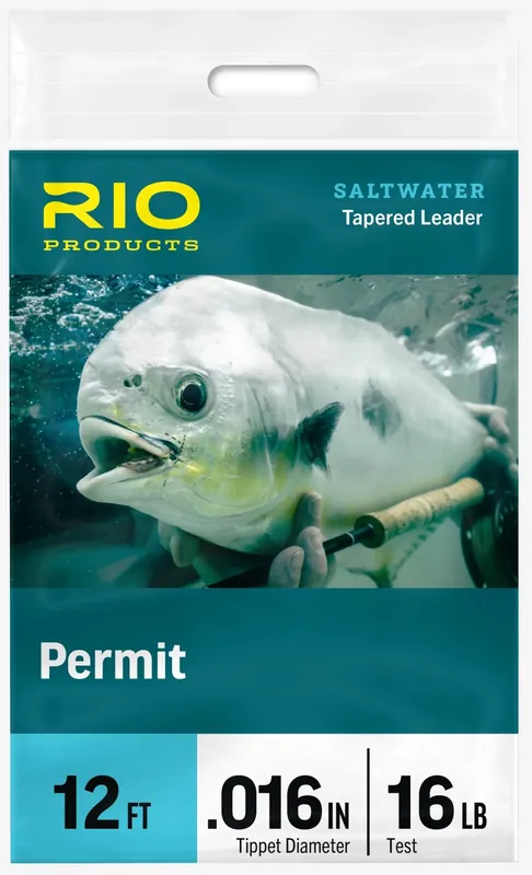Rio Permit Tapered Leader 12 ft Prelooped Vorfach- 12 lbs - 0,356 mm