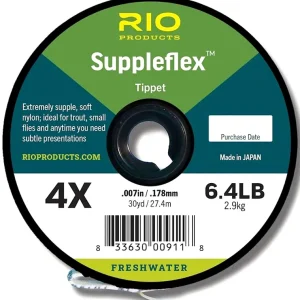 Rio Suppleflex Tippet 30 yds Spool Vorfachmaterial- 4 X - 0,178 mm