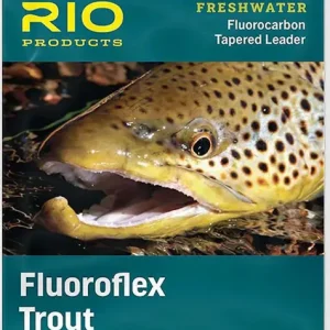 Rio Fluoroflex Trout 9 ft Tapered Fluorocarbon Leader Vorfach- 0 X - 0,279 mm