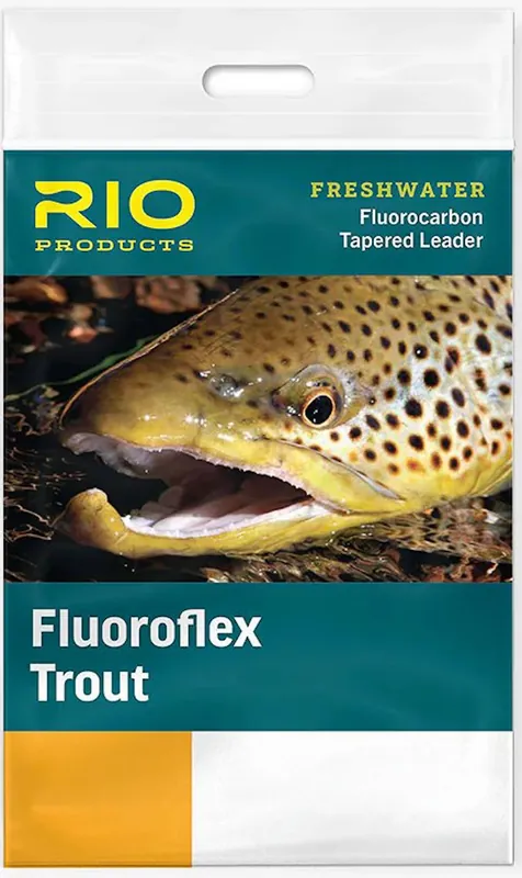 Rio Fluoroflex Trout 9 ft Tapered Fluorocarbon Leader Vorfach- 0 X - 0,279 mm