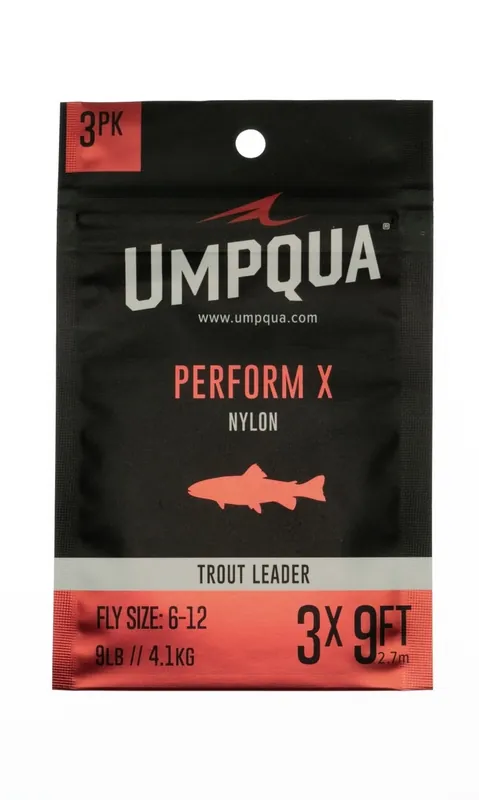 Umpqua Perform X Trout Leader 9 ft Vorfach- 0 X