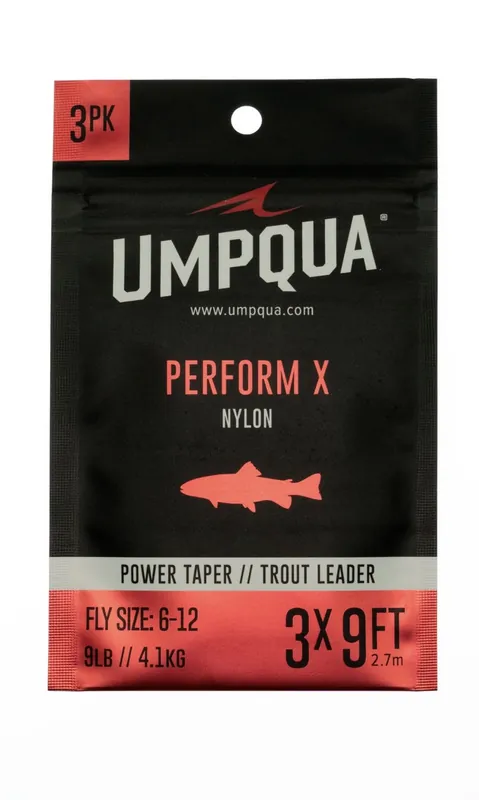 Umpqua Perform X Power Taper Leader 9ft Vorfach- 2 X
