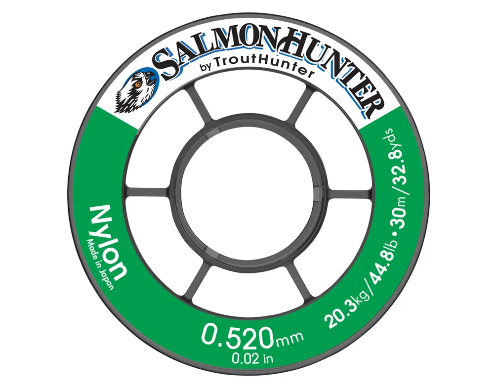 Trout Hunter Nylon Tippet Salmon/Saltwater 50m Spule-