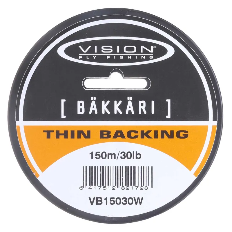 Vision Backing 30lb Backing White-                                                                                                                                                                                                                        150 m