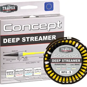 Traper Concept Deep Streamer 14ft Sink Tip Fliegenschnur- # 8