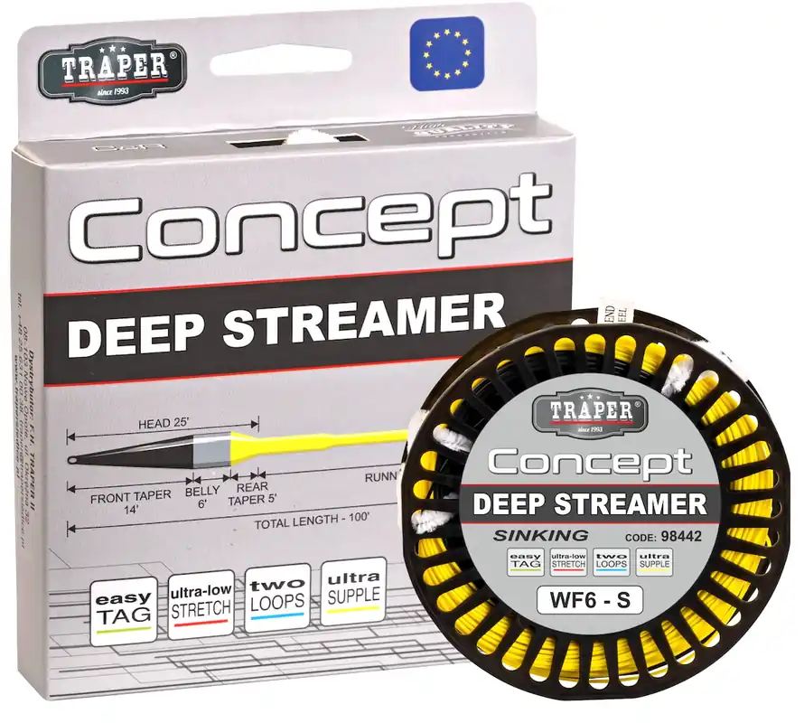 Traper Concept Deep Streamer 14ft Sink Tip Fliegenschnur- # 8