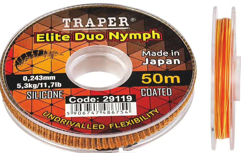Traper Duo Nymph Two Tone Sighter Bissanzeigermaterial 50 m Spule- 0,148 mm