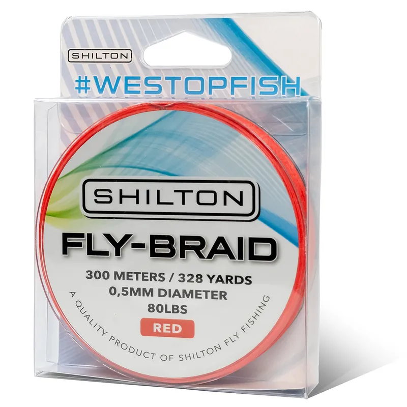 Shilton FLY-X Braid 80lbs Backing 300m Red-