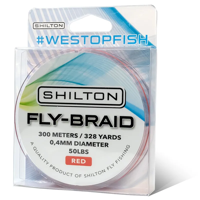 Shilton FLY-X Braid 50lbs Backing 300m- orange