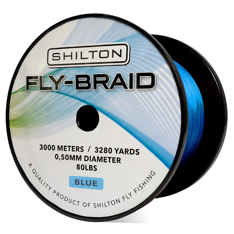 Shilton FLY-X Braid 80lbs Backing 3000m Großspule- blue