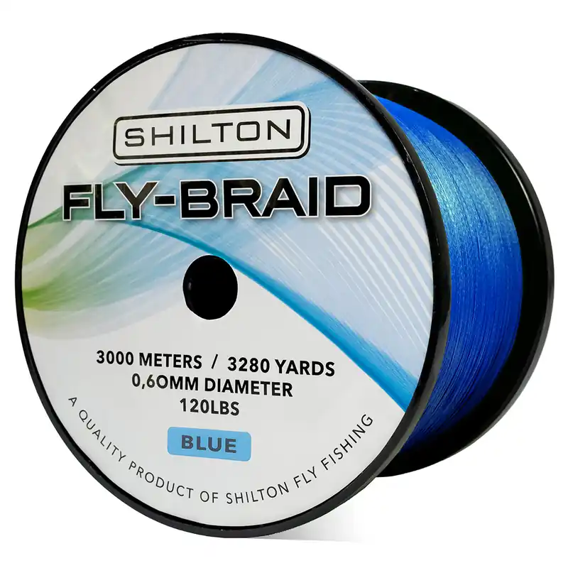 Shilton FLY-X Braid 120lbs Backing 3000m Großspule- blue
