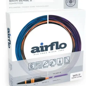 Airflo Sixth Sense 2 - Competitor - Long Belly Distance Stillwater Heavy Sink Fliegenschnur #78 Blac- Sink 7