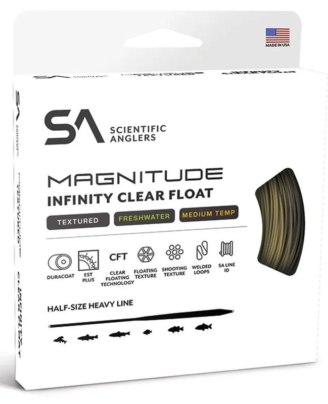 Scientific Anglers Magnitude Infinity Floating 10' Clear Tip WF Fliegenschnur Buckskin- # 3