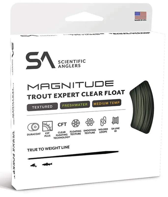 Scientific Anglers Magnitude Trout Expert Clear Tip WF Fliegenschnur Sage Green- # 5