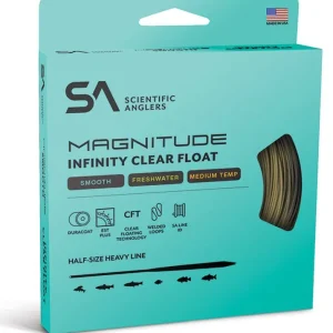 Scientific Anglers Magnitude Smooth Infinity Floating Clear Head WF Fliegenschnur Buckskin- # 3