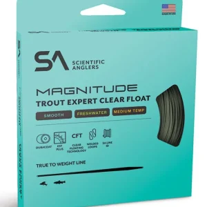 Scientific Anglers Magnitude Smooth Trout Floating 10' Clear Tip WF Fliegenschnur Sage Green- # 4