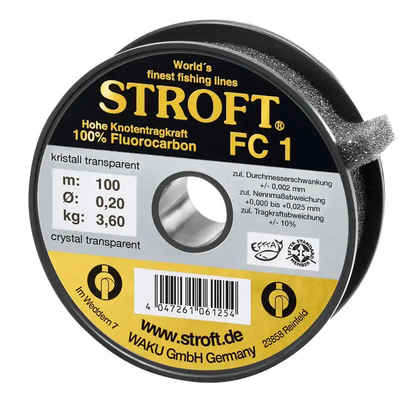 Stroft FC1 Fluorocarbon 100m Spule- 0,12 mm