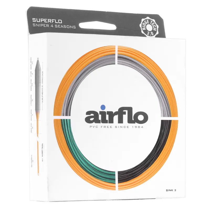 Airflo Ridge 2.0 Sniper Predator 4 Season Intermediate Sink 3 Fliegenschnur- # 6