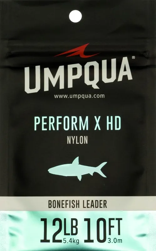 Umpqua Perform X HD 12ft Tapered Bonefish Leader Vorfach- 8lb