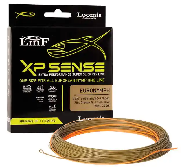 Loomis & Franklin XP SENSE 0,56 mm Euro Nymph Fliegenschnur-