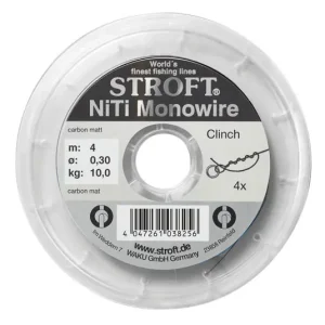 Stroft NiTi Monowire - Knotbares Nickel Titan Vorfach 10m Spule- 0,12 mm