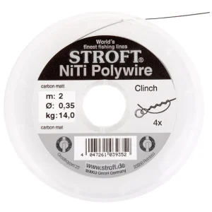 Stroft NiTi Polywire - Knotbares Nickel Titan Vorfach 2m Spule-                                                                                                                                                                                                                        0,20 mm