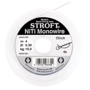 Stroft NiTi Monowire - Knotbares Nickel Titan Vorfach 4m Spule- 0,12 mm