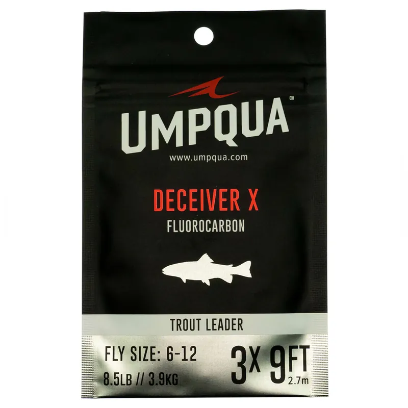 Umpqua Deceiver X Fluorocarbon Leader 9ft Vorfach- 2 X