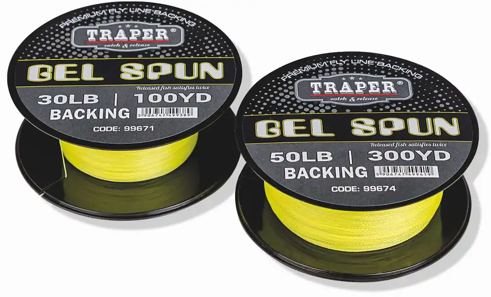 Traper G.S.P. Gel Spun Backing 50 lbs yellow- 91 m