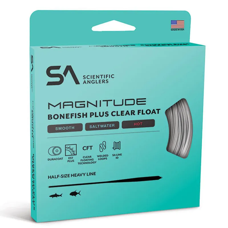 Scientific Anglers Magnitude Smooth Bonefish Plus Ivory/Clear Fliegenschnur- # 6