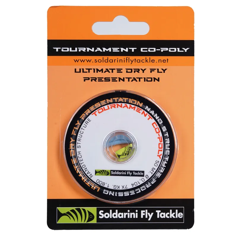 Soldarini Tournament Co-Poly Euronymph Tippet Material Vorfachmaterial- 0,104 mm