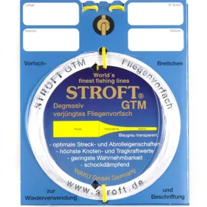 Stroft GTM Vorfachmaterial tapered leader 7,5 ft, 9 ft, 12 ft und 15 ft-