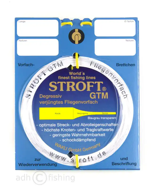 Stroft GTM Vorfachmaterial tapered leader 7,5 ft, 9 ft, 12 ft und 15 ft-