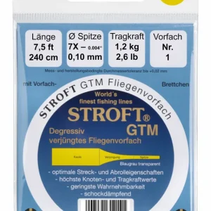 Stroft GTM Vorfach Tapered Leader 7,5 ft 3er Pack-